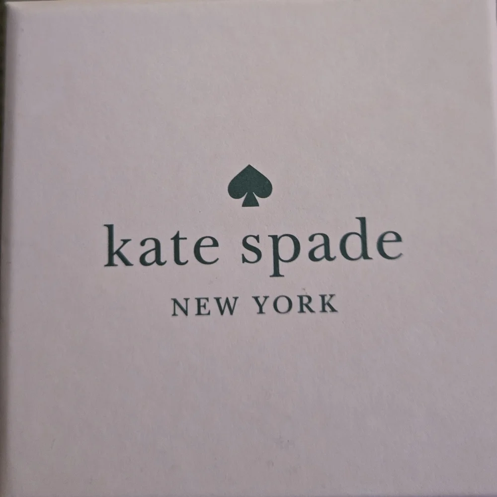 kate spade Gold Stud Earrings With Prism Like Stones - Picture 2 of 2